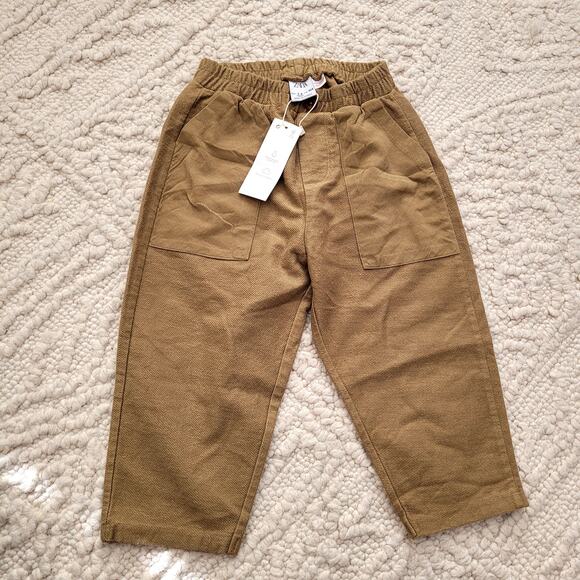 Zara Tweed Pants Green Kids sz 3-4 - Picture 1 of 3